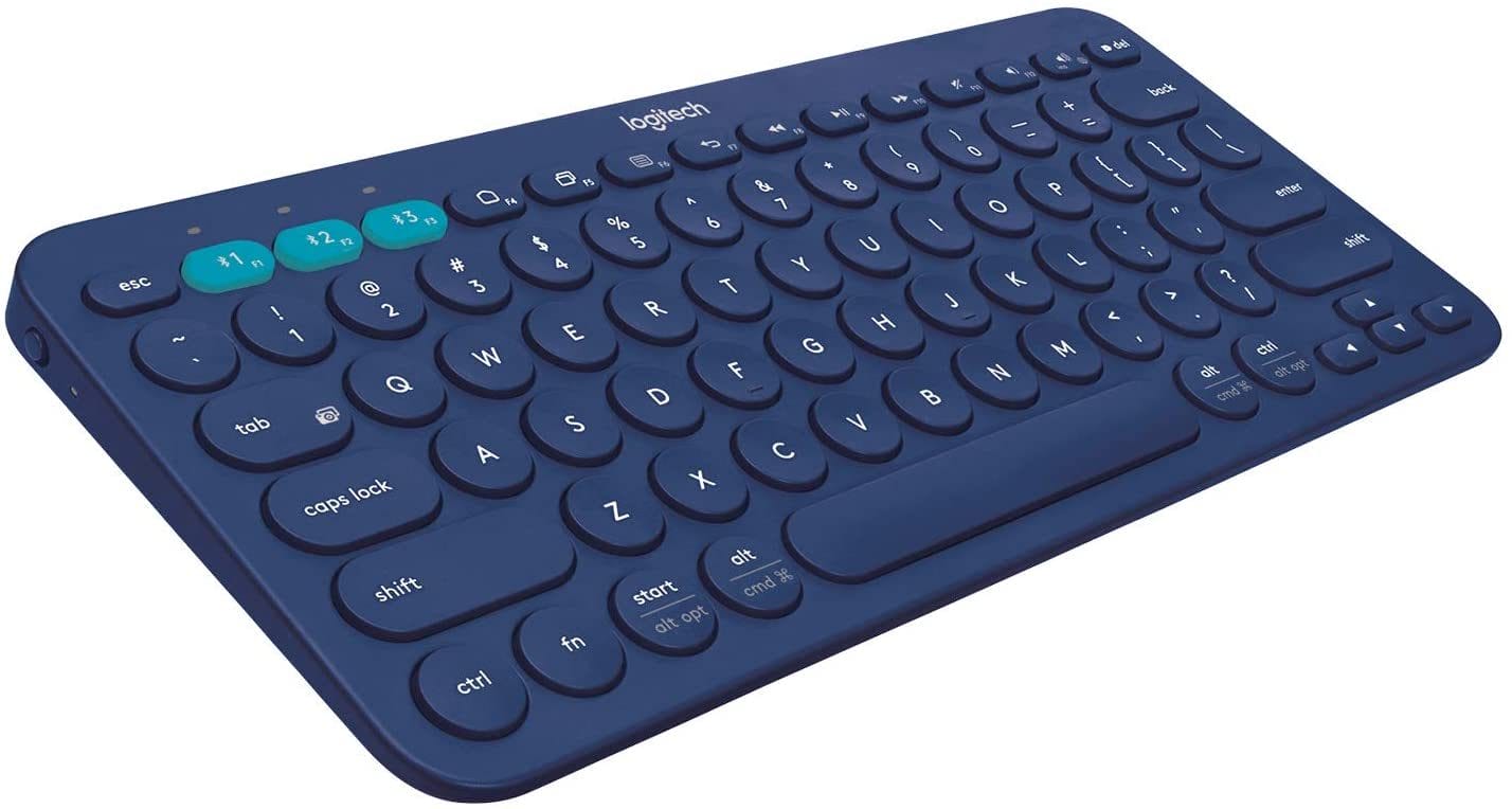 Logitech K380 Multi-Device Bluetooth Keyboard - Blue - Creativindie